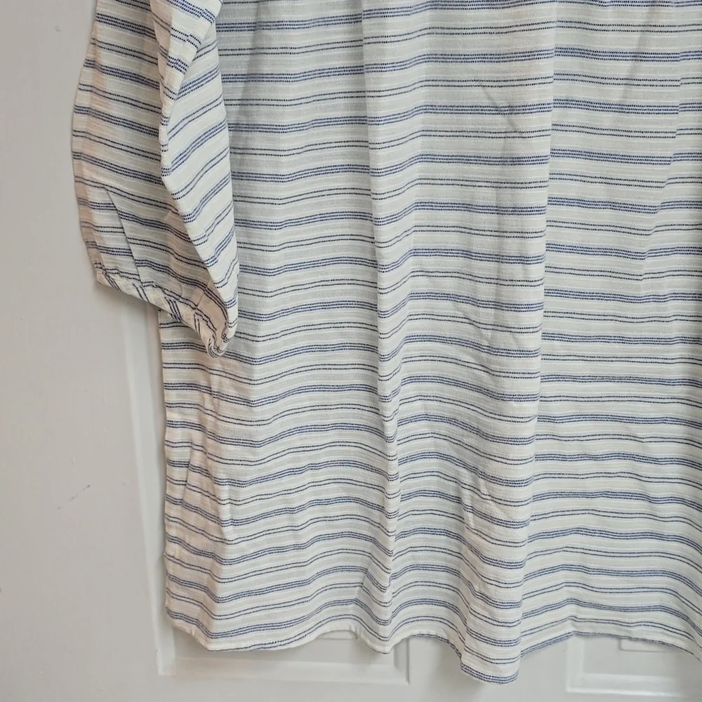 J. Crew Multicolor Embroidered Striped Tunic Dress Bohemian Style